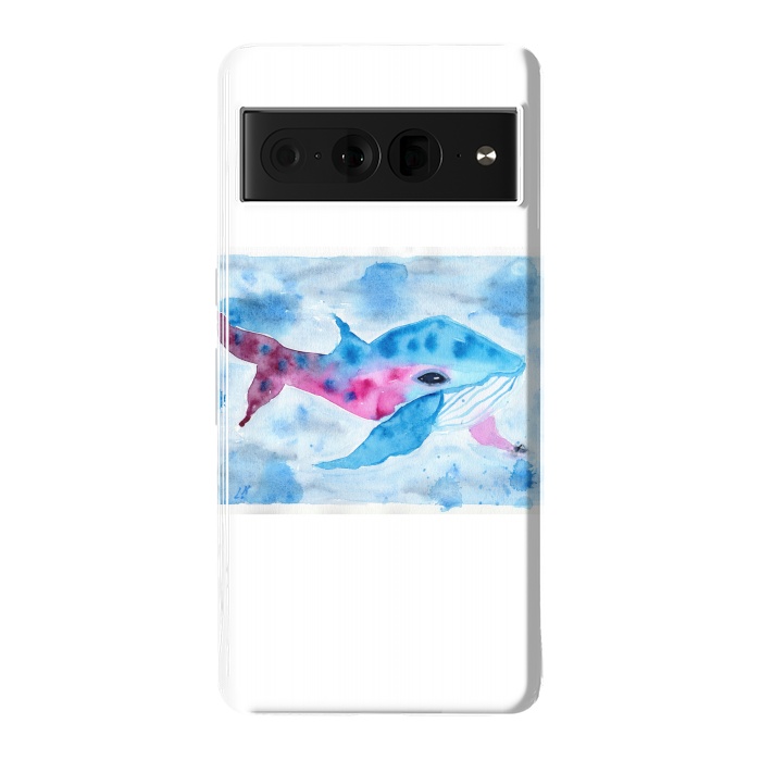 Pixel 7 Pro StrongFit Baby whale watercolor by ArtKingdom7