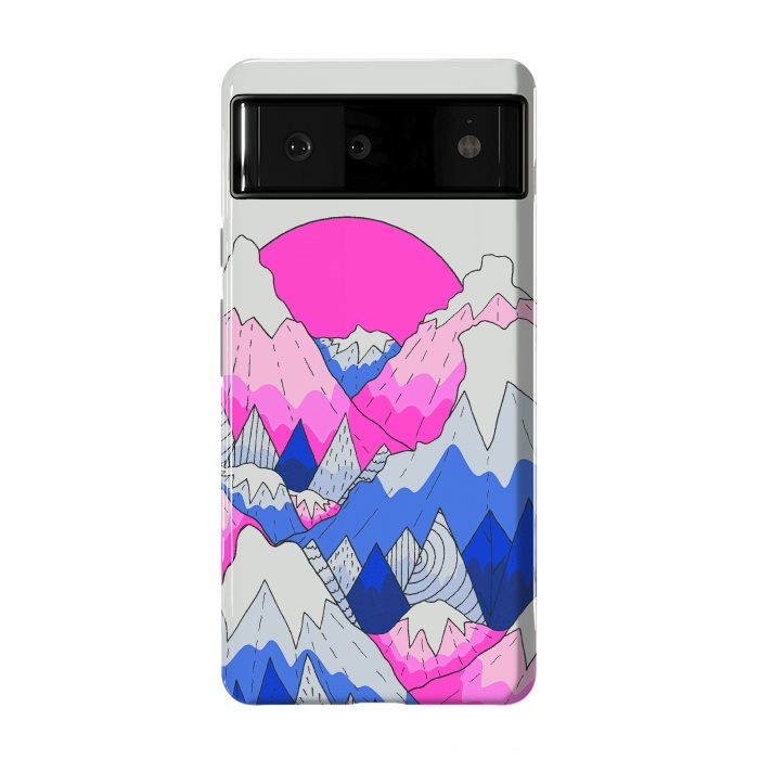 Pixel 6 StrongFit The hot pink and blue peaks by Steve Wade (Swade)