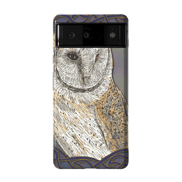 Pixel 6 StrongFit Beautiful Barn Owl by Lotti Brown