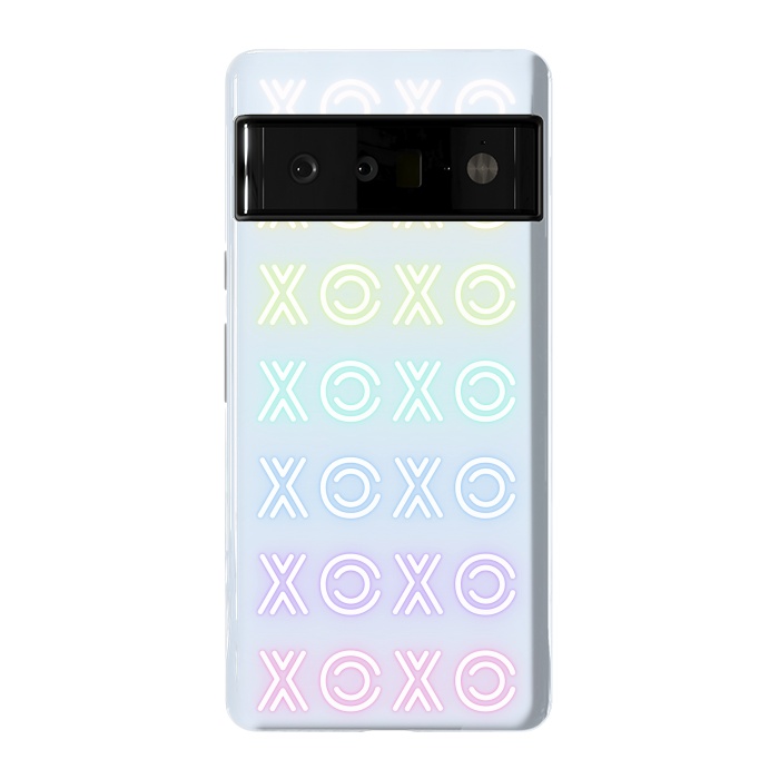 Pixel 6 Pro StrongFit Pastel neon XOXO typo Valentine by Oana 