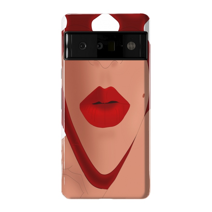 Pixel 6 Pro StrongFit Mirrored Lips - Valentines Edition Design by Anima Tea Story