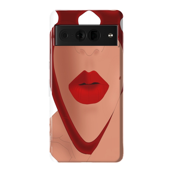 Pixel 7 Pro StrongFit Mirrored Lips - Valentines Edition Design by Anima Tea Story