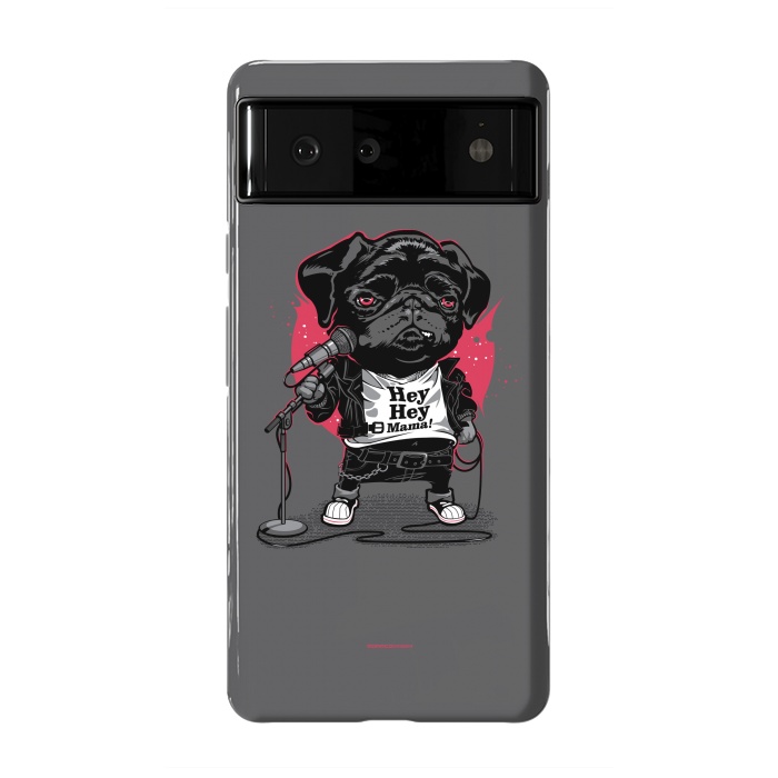 Pixel 6 StrongFit Black Dog by Draco