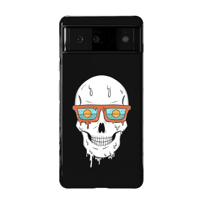 Pixel 6 StrongFit Skull Beach by Coffee Man