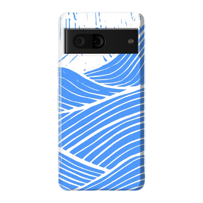 Pixel 7 StrongFit The blue and white waves by Steve Wade (Swade)