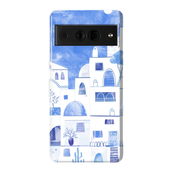 Pixel 7 Pro StrongFit Santorini by Nic Squirrell