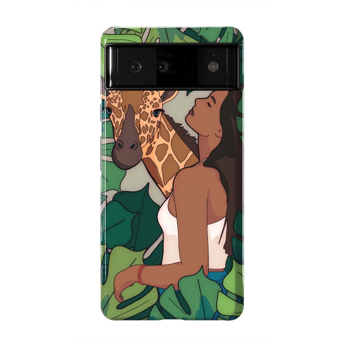 Pixel 6 StrongFit The green jungle girl by Steve Wade (Swade)