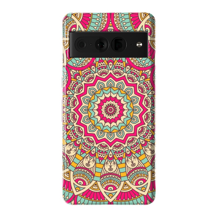 Pixel 7 Pro StrongFit Ethnic floral seamless and Madala pattern by ArtsCase