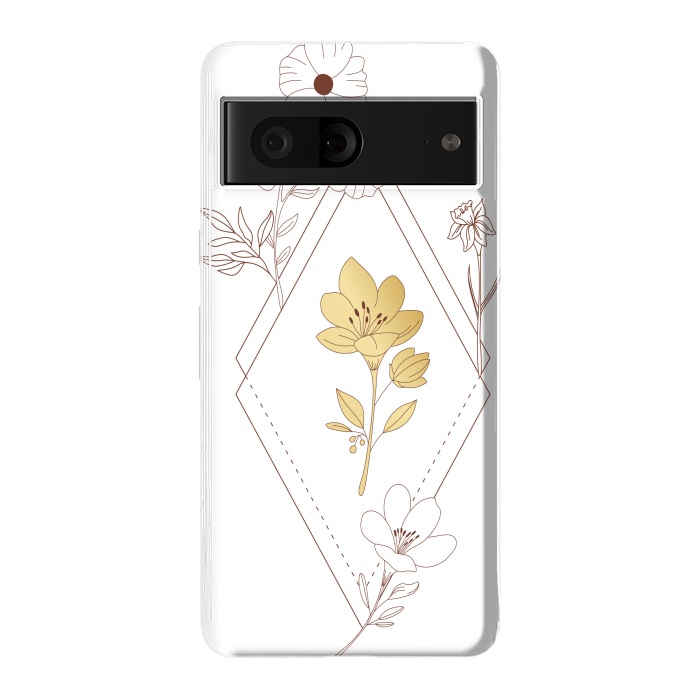 Pixel 7 StrongFit gold flower  by haroulita