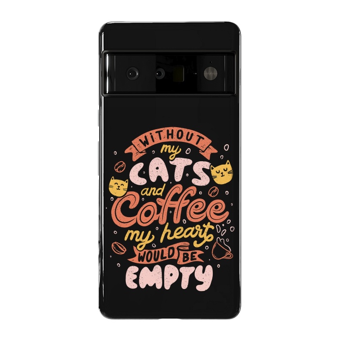 Pixel 6 Pro StrongFit Cats and Coffee  by eduely
