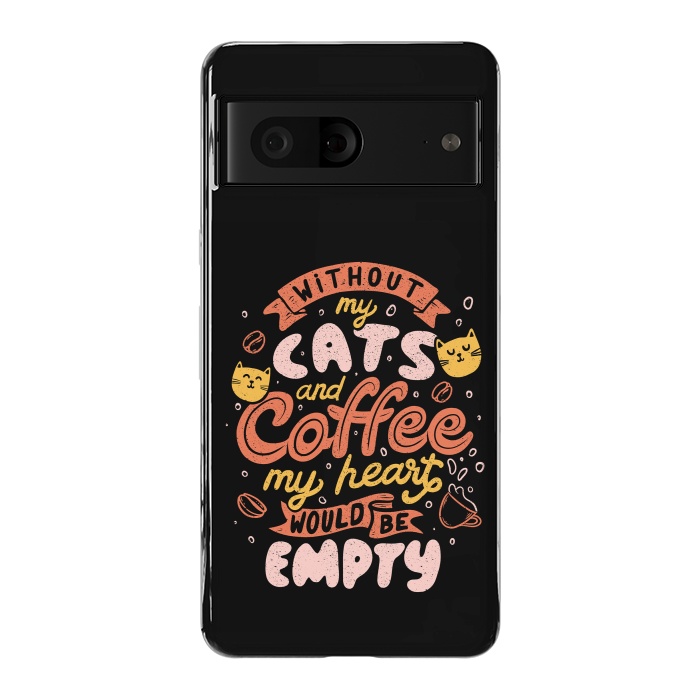 Pixel 7 StrongFit Cats and Coffee  by eduely