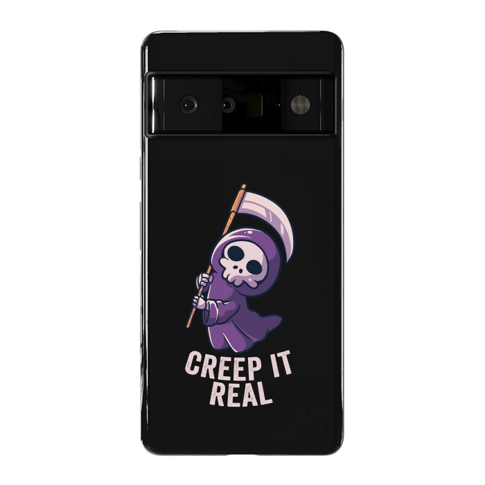 Pixel 6 Pro StrongFit Creep It Real - Skull by eduely