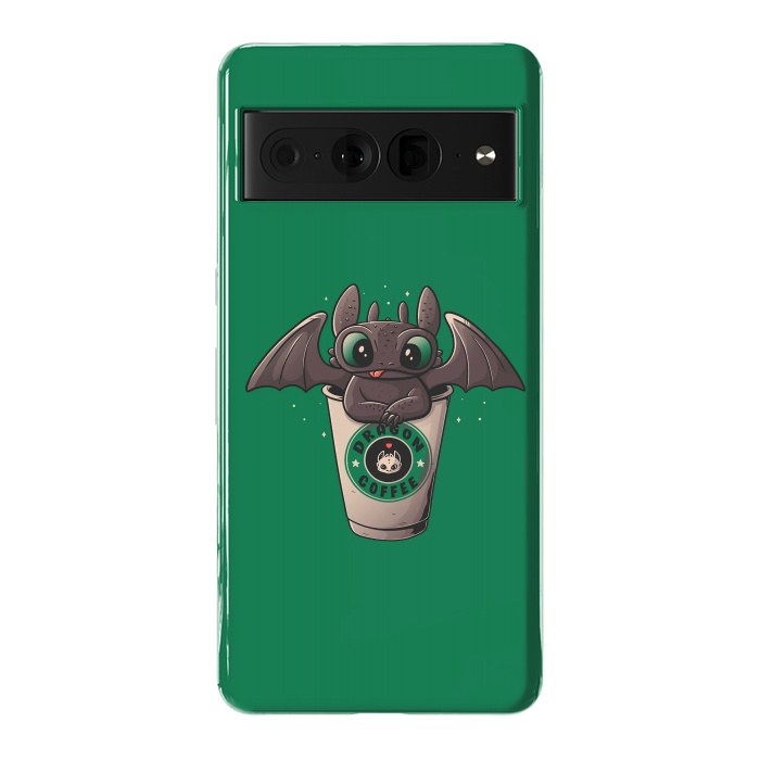 Pixel 7 Pro StrongFit Dragon Coffee by eduely