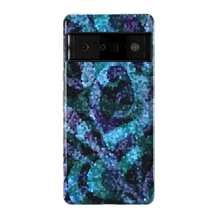 Pixel 6 Pro StrongFit Mosaic Floral Abstract G21B by Medusa GraphicArt