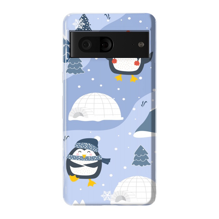 Pixel 7 StrongFit winter happy penguins by haroulita