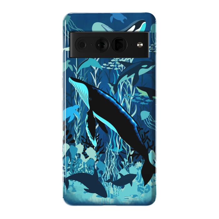 Pixel 7 Pro StrongFit Sealife Blue Shades Dream Underwater Scenery by BluedarkArt