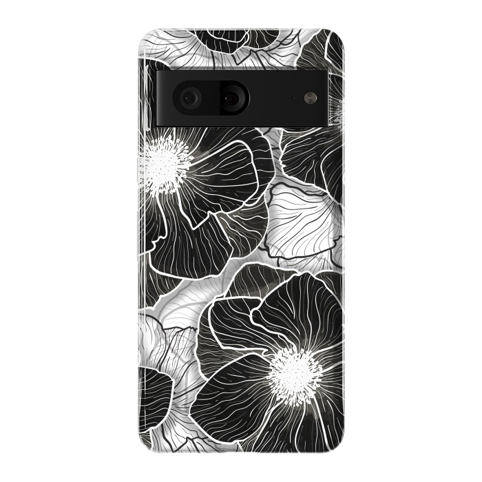 Pixel 7 StrongFit Anemones Wildflower Illustration G599 by Medusa GraphicArt