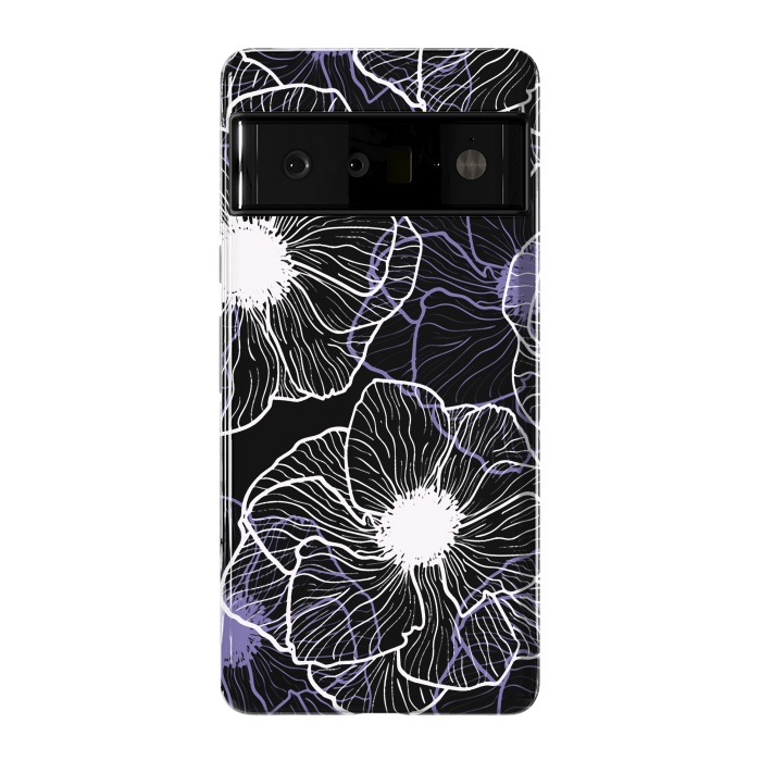 Pixel 6 Pro StrongFit Anemones Wildflower Illustration G601 by Medusa GraphicArt