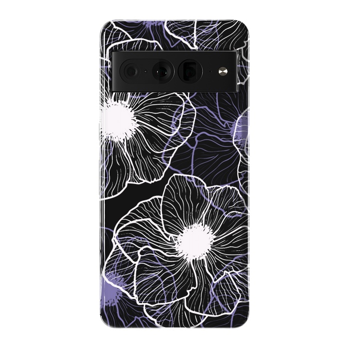 Pixel 7 Pro StrongFit Anemones Wildflower Illustration G601 by Medusa GraphicArt