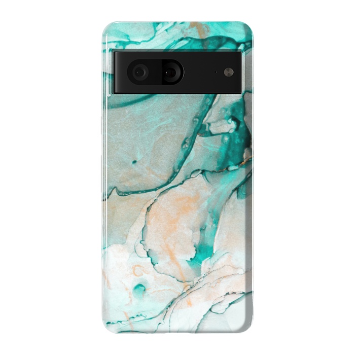 Pixel 7 StrongFit Tropical Green Marble by ArtsCase