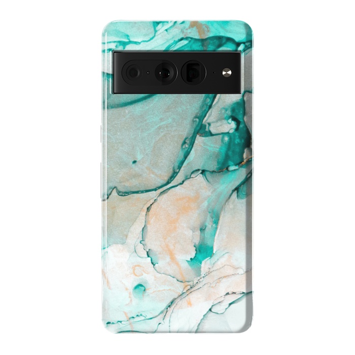 Pixel 7 Pro StrongFit Tropical Green Marble by ArtsCase