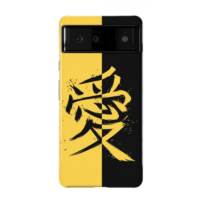 Pixel 6 StrongFit Kanji yellow and black by Alberto