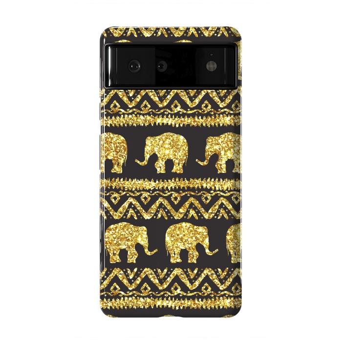 Pixel 6 StrongFit glitter elephant by haroulita