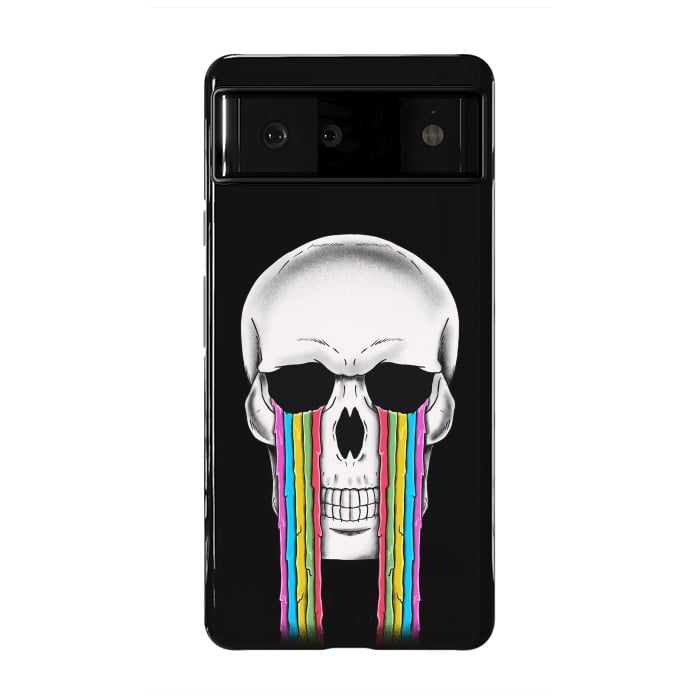 Pixel 6 StrongFit Skull Crying by Coffee Man