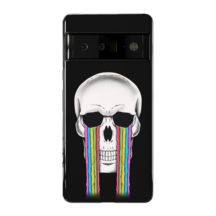 Pixel 6 Pro StrongFit Skull Crying by Coffee Man
