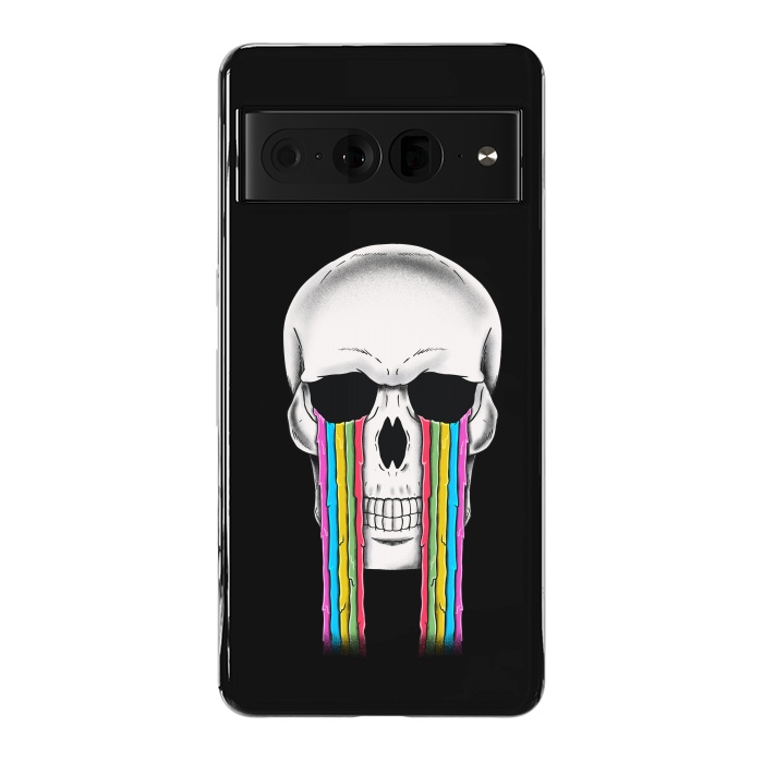 Pixel 7 Pro StrongFit Skull Crying by Coffee Man