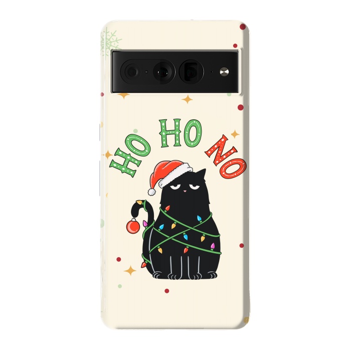 Pixel 7 Pro StrongFit Cat and Christmas NO by Coffee Man
