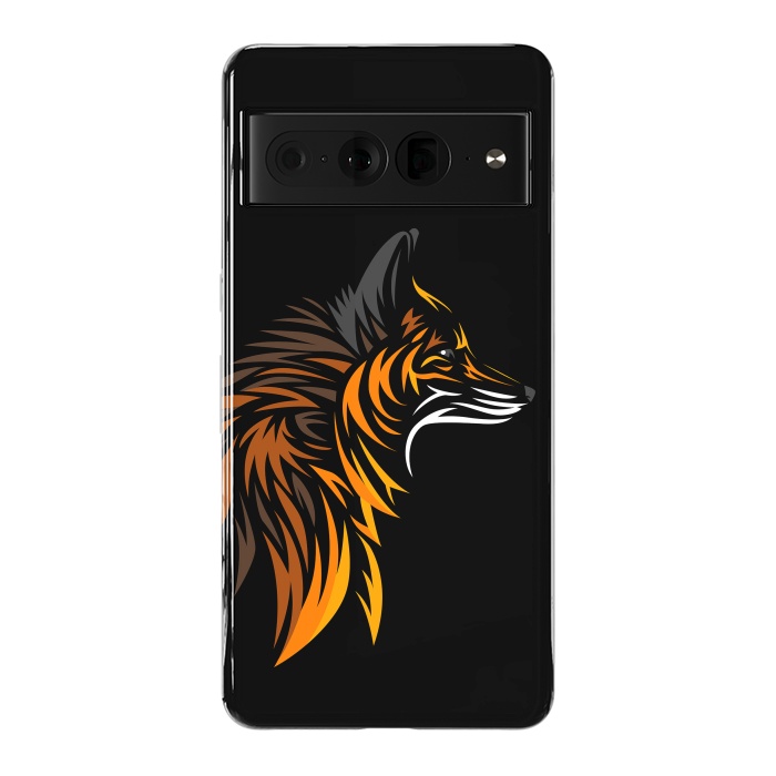Pixel 7 Pro StrongFit Tribal fox face by Alberto