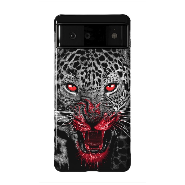 Pixel 6 StrongFit Blood Leopard by Alberto