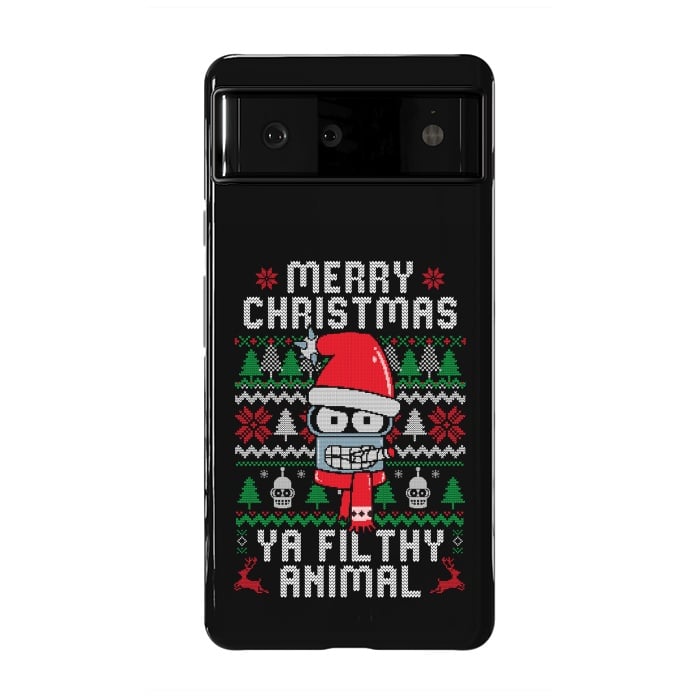 Pixel 6 StrongFit Merry Christmas Ya Filthy Animal by eduely