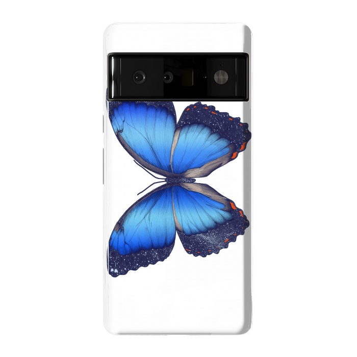 Pixel 6 Pro StrongFit Cosmic Blue Butterfly by ECMazur 