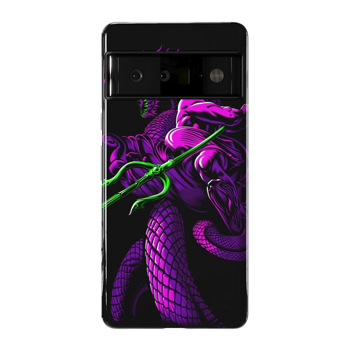 Pixel 6 Pro StrongFit Poseidon with Trident and Dragon by Alberto
