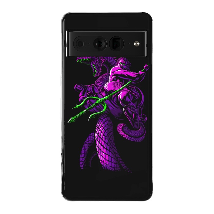 Pixel 7 Pro StrongFit Poseidon with Trident and Dragon by Alberto