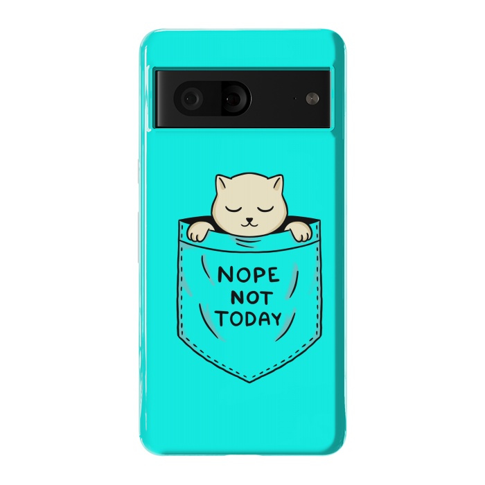 Pixel 7 StrongFit Cat Pocket by Coffee Man