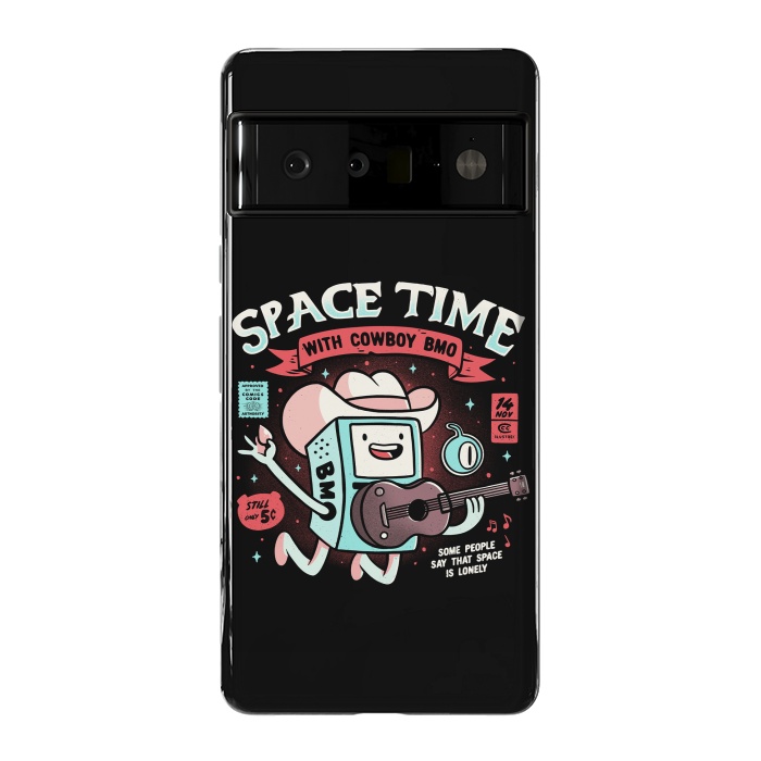 Pixel 6 Pro StrongFit Space Time Cool Robot Cowboy Gift by eduely
