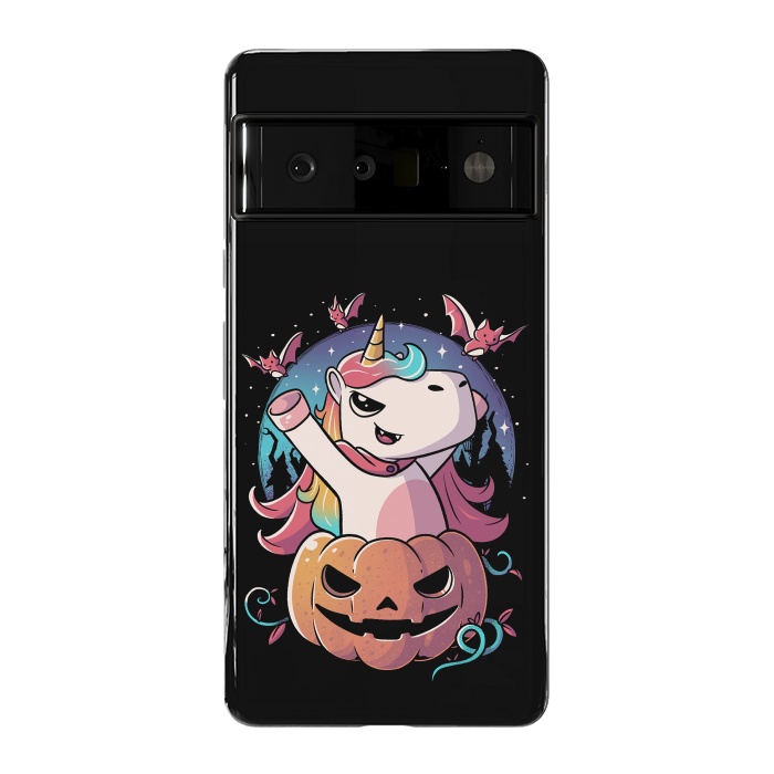 Pixel 6 Pro StrongFit Spooky Unicorn Funny Cute Magic Halloween by eduely
