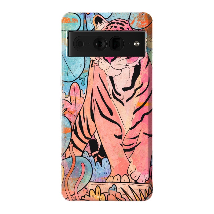 Pixel 7 Pro StrongFit The big tiger cat by Steve Wade (Swade)