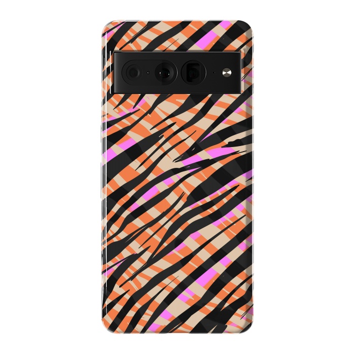 Pixel 7 Pro StrongFit Tiger skin by Laura Grant