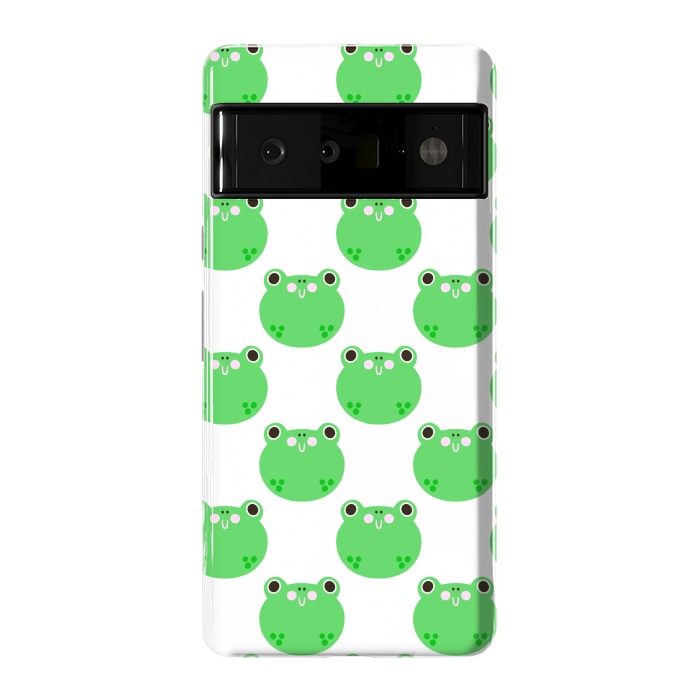 Pixel 6 Pro StrongFit Happy Frogs by Sam Pernoski