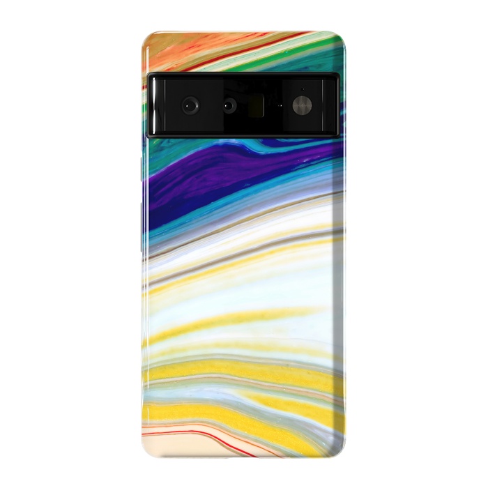 Pixel 6 Pro StrongFit Abstract Marble Background Creative Contemporary Liquid Design by ArtsCase