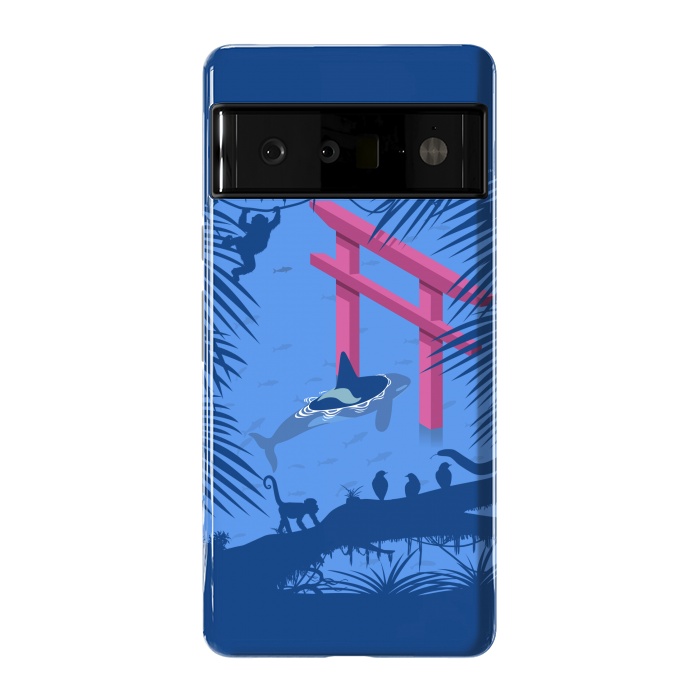 Pixel 6 Pro StrongFit Whale under Japanese Torii by Alberto
