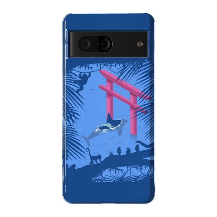 Pixel 7 StrongFit Whale under Japanese Torii by Alberto