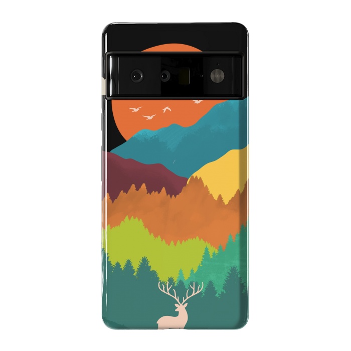 Pixel 6 Pro StrongFit Mountains Layers by Coffee Man
