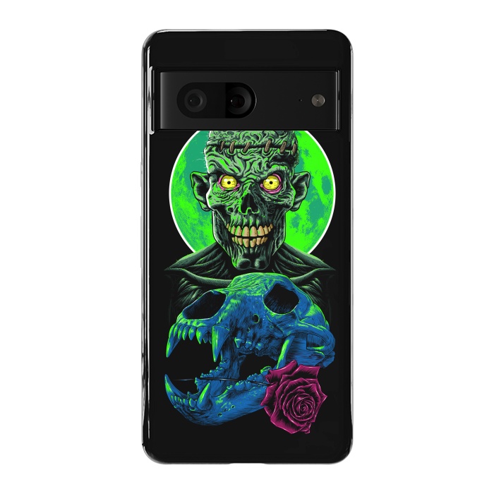 Pixel 7 StrongFit Skull and flower zombie by Alberto
