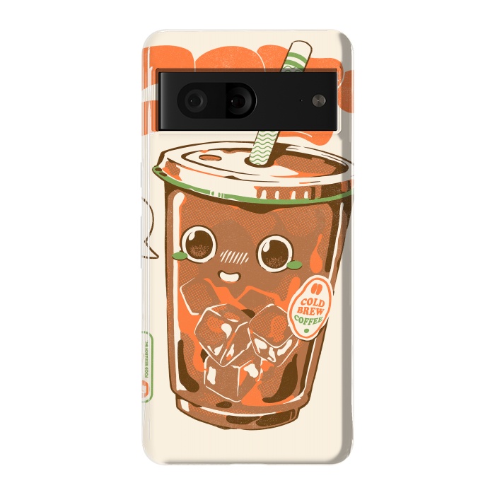 Pixel 7 StrongFit Cute Cold Brew Coffee  by Ilustrata