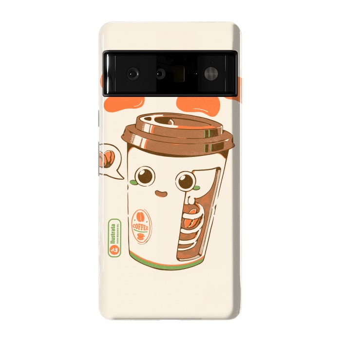 Pixel 6 Pro StrongFit Cute Coffee x-Ray by Ilustrata